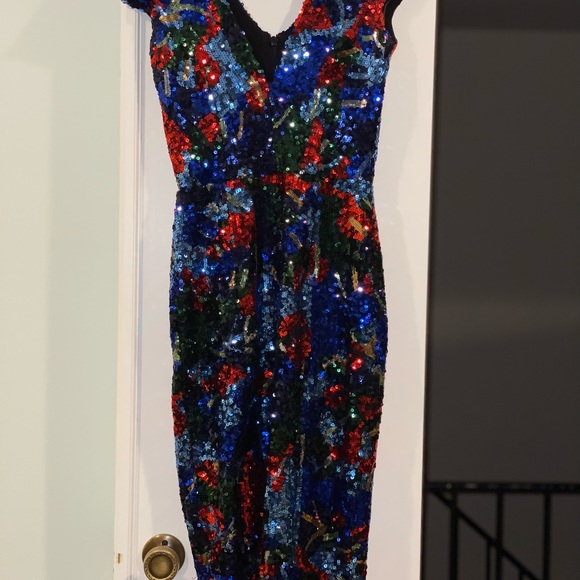 Dress the Population Elin Sequin Cap Sleeve - Picture 4 of 7